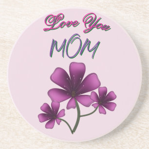 Op maat gemaakte en gepersonaliseerde bloemengift  zandsteen onderzetter