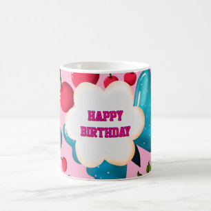 Op maat gemaakte en gepersonaliseerde cherry vlind koffiemok