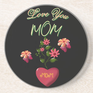 Op maat gemaakte en gepersonaliseerde Moederdag bl Zandsteen Onderzetter