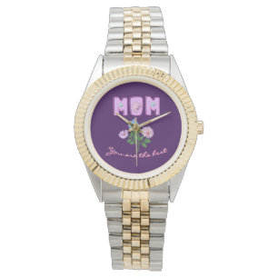 Op maat gemaakte en gepersonaliseerde moederdag ca horloge