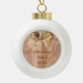 Op maat gemaakte engel omlijst ornament (Voorkant)