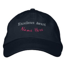 Op maat gemaakte Excellentie Award Hoed Werk Navy 