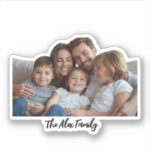 Op maat gemaakte familie foto grappige gezicht sti
