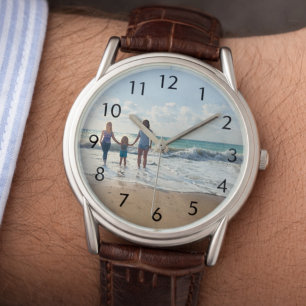 Op maat gemaakte familiefotohorloge horloge