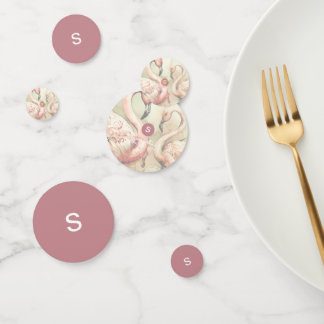 Op maat gemaakte feestconfetti, flamingo feestdeco confetti