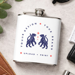 Op maat gemaakte fles van 6oz Uploaden van uw ge Heupfles