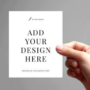 Op maat gemaakte flyerafdruk 4.5x5.6" Upload uw on Flyer