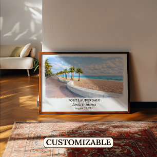 Op maat gemaakte Fort Lauderdale wanddecoratie, Fl Poster