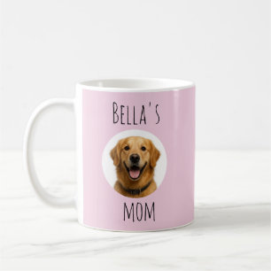 Op maat gemaakte foto- en naamdesign voor hondenmo koffiemok