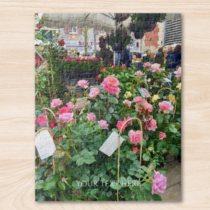 Op maat gemaakte foto en tekst gepersonaliseerde b legpuzzel