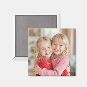 Op maat gemaakte foto gepersonaliseerde vierkante magneet