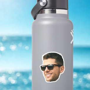 Op maat gemaakte foto-gezicht waterdichte vinylsti sticker