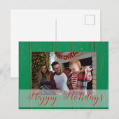 Op maat gemaakte foto Kerstmis Feestdagenkaart (Voorkant / Achterkant)