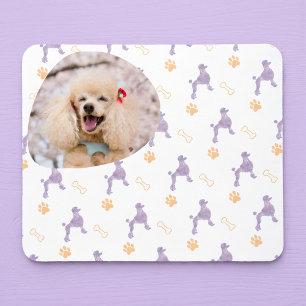 Op maat gemaakte foto Poodle lavendel muismat voor