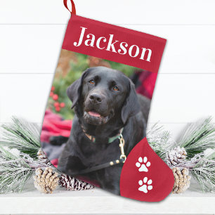 Op maat gemaakte foto van huisdier hond Kerstmis R Grote Kerstsok
