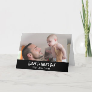 Op maat gemaakte foto verjaardagskaart voor vader kaart