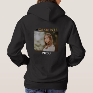 Op maat gemaakte foto-verjaardagsoutfit klas van 2 hoodie