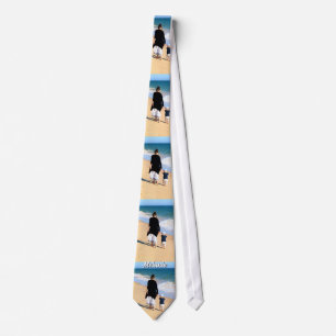 Op maat gemaakte fotohalsbandcadeau met gepersonal stropdas
