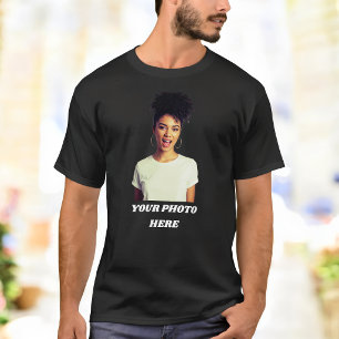 Op maat gemaakte fotot-shirt Gepersonaliseerde k T-shirt