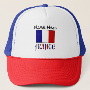 Op maat gemaakte France en Franse vlag Truckerhoed Trucker Pet