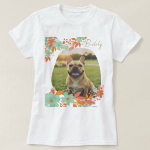 Op maat gemaakte Franse Bulldog Foto Persoonlijke T-shirt