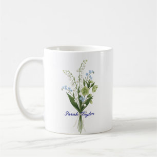 Op maat gemaakte geboortebloem Lelietje-van-dalen Koffiemok