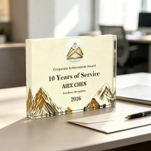 Op maat gemaakte gepersonaliseerde plaquette voor