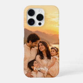 Op maat gemaakte gezelfsfoto iPhone-hoes - Geperso iPhone 16 Pro Hoesje