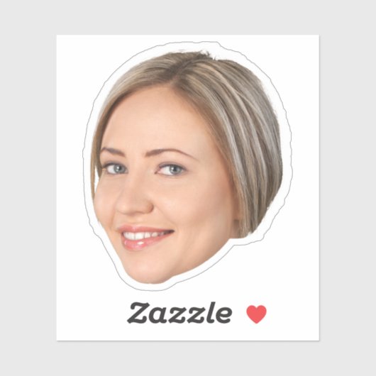 Op maat gemaakte gezicht sticker, gepersonaliseerd sticker (Vel)