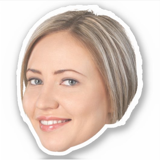 Op maat gemaakte gezicht sticker, gepersonaliseerd sticker (Voorkant)