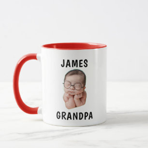 Op maat gemaakte gezichtsbeker voor oma verjaardag mok