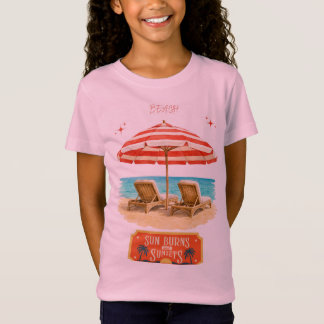 op maat gemaakte gezinsvakantie zomer strand kids t-shirt