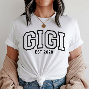 Op maat gemaakte Gigi sweatshirt, verjaardagsshirt T-shirt
