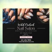 Op maat gemaakte glittersnagels nagelsalon winkel raamsticker (Vel 3)