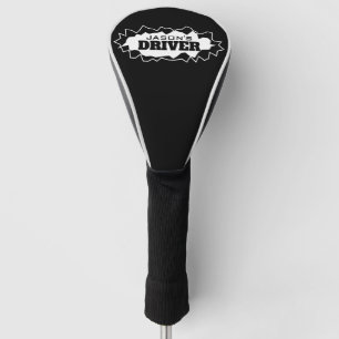 Op maat gemaakte golf headcover met grappig gesche