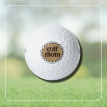 Op maat gemaakte GOLF MOM gegolfde rand golfballen