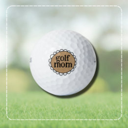 Op maat gemaakte GOLF MOM gegolfde rand golfballen