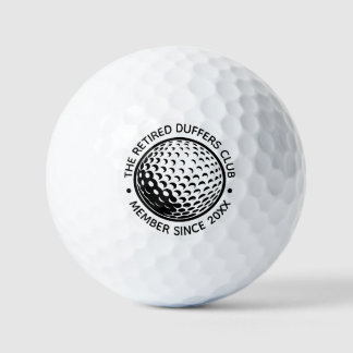 Op maat gemaakte golfclub cadeau voor gepensioneer golfballen