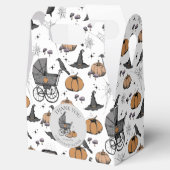 Op maat gemaakte goth victoriaanse babykoets Hallo Bedankdoosjes (Geopend)