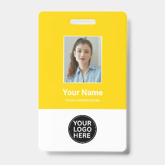 Op maat gemaakte gouden personeelsfoto ID logo naa Badge