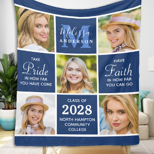 Op Maat Gemaakte Graduate 5 Foto Inspirerend Marin Fleece Deken