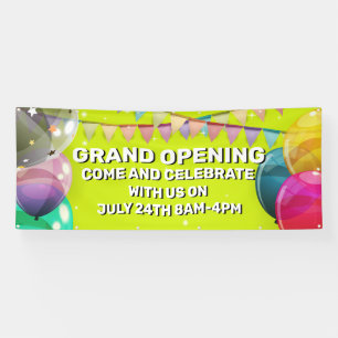 Op maat gemaakte Grand Opening Ballonnen Slinger Z Spandoek