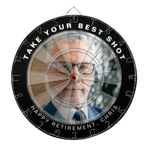Op maat gemaakte grappige grap cadeau foto dartbor dartbord