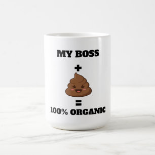 Op maat gemaakte grappige poep mok - 100% organisc
