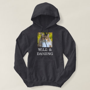 Op maat gemaakte grijze schildpad Noorse boskat Hoodie