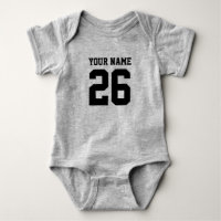 Op maat gemaakte grijze sport voetbal jersey baby