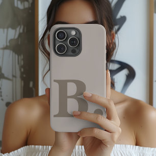 Op maat gemaakte grijze telefoonhoes cadeau voor c iPhone 15 pro hoesje