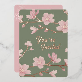 Op maat gemaakte groene kerst uitnodiging van echt