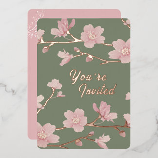 Op maat gemaakte groene kerst uitnodiging van echt