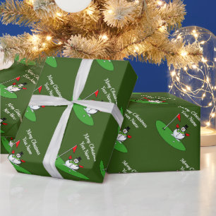 Op maat gemaakte groene kerstverpakkings papier vo